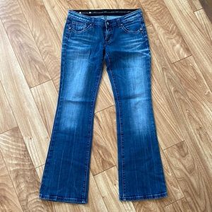 ReRock for Express jeans, boot cut/flare, low rise